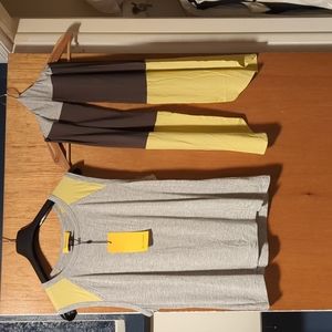 St. John sleeveless athletic top with scarf